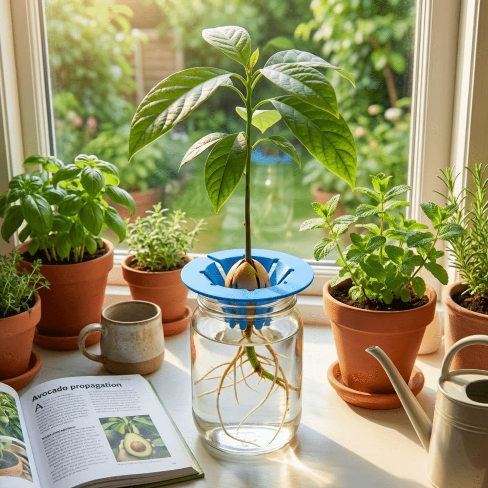 Sprouting Device Special Holder Soil-Free Avocado Planter Plastic Sprouting Setup ...