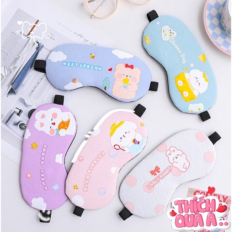 Miếng Che Mắt (Bịt Mắt) Chống Chói Mắt Khi Ngủ Siêu Cute để