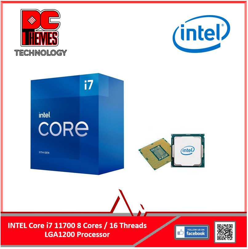 INTEL Core i7 11700 8 Cores / 16 Threads LGA1200 Processor
