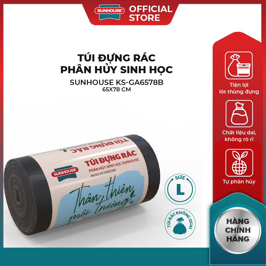 Túi đựng rác phân hủy sinh học SUNHOUSE…