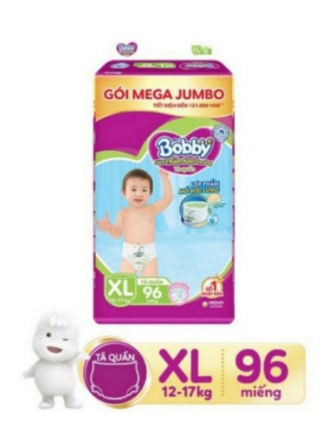 Tã quần Bobby XL96 (96 miếng)