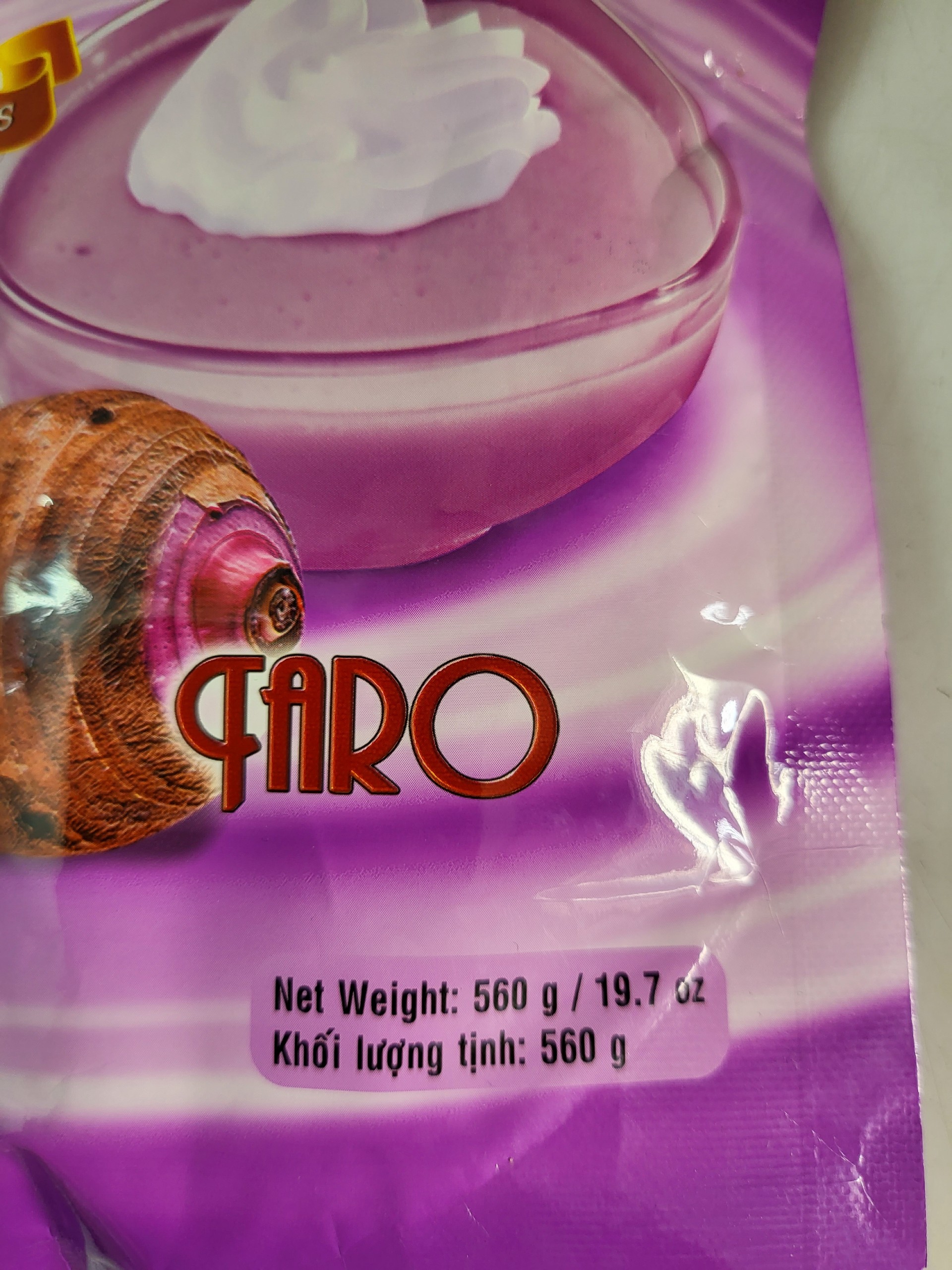[Túi lớn 560g – KHOAI MÔN ] BỘT THẠCH RAU CÂU PHA SẴN [VN] RC3K Agar Jelly Pudding Taro Flavour