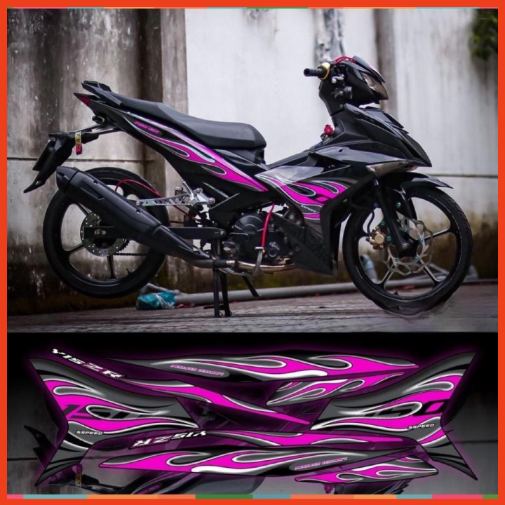 Tem exciter lửa xe đen phối đủ màu