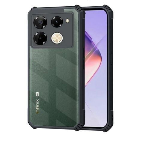 For Infinix Note 40 Transparent Back Case Luxury Xundu Shock-Proof Bumper Protective Phone Cover.