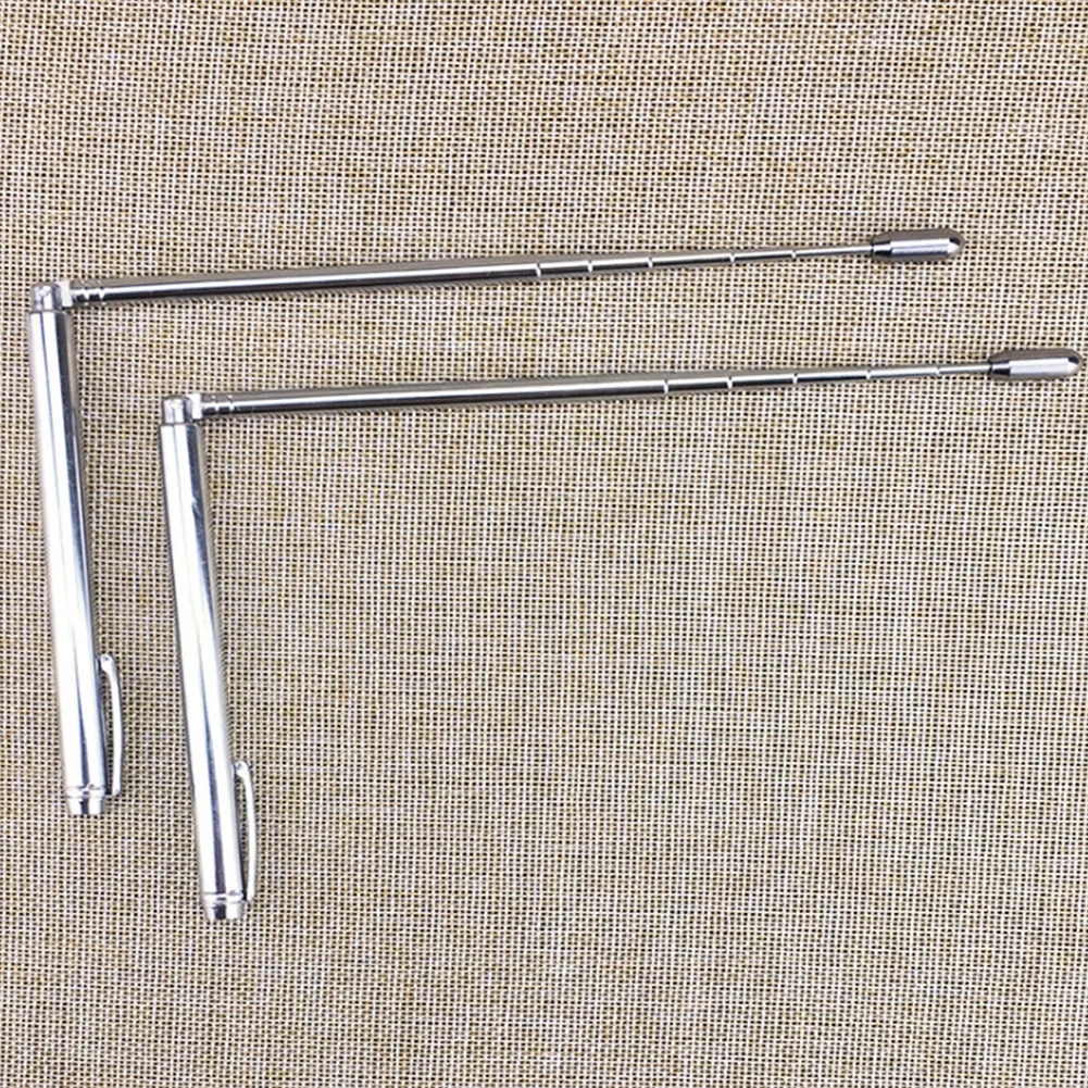 2 Pcs/set Stainless Steel Detector Water Dowsing Rods Accessories Ghost Measuring Instruments Flexible Observe Adjustable Tool