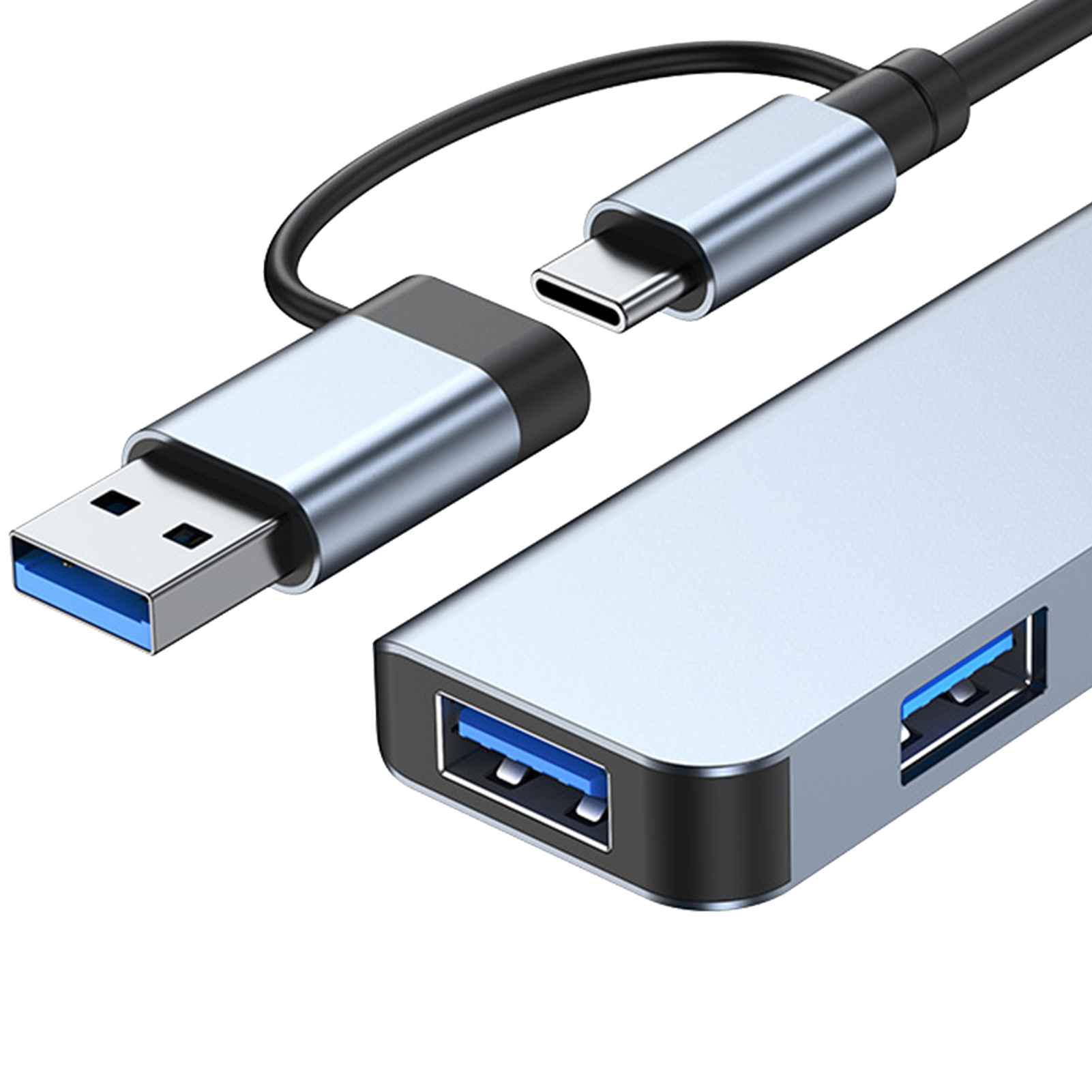 shuyuetuiwo Usb-c Docking Station Usb-c Hub for Data Relocation Fast Data Transfer Usb-c Hub for Macbook 4-port Usb3.0/type-c Docking Station High Speed 5gbps Compatible with Flash Drive