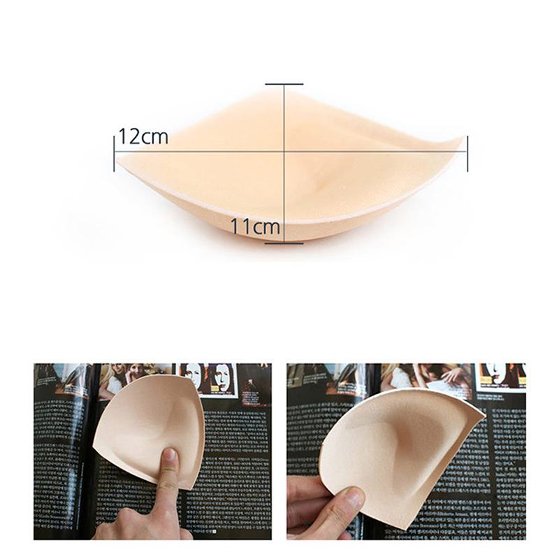 1pairs Sexy Women's Sponge Push Up Bra Pads Swimsuit Pad Invisible Bra Pads HELIN. 