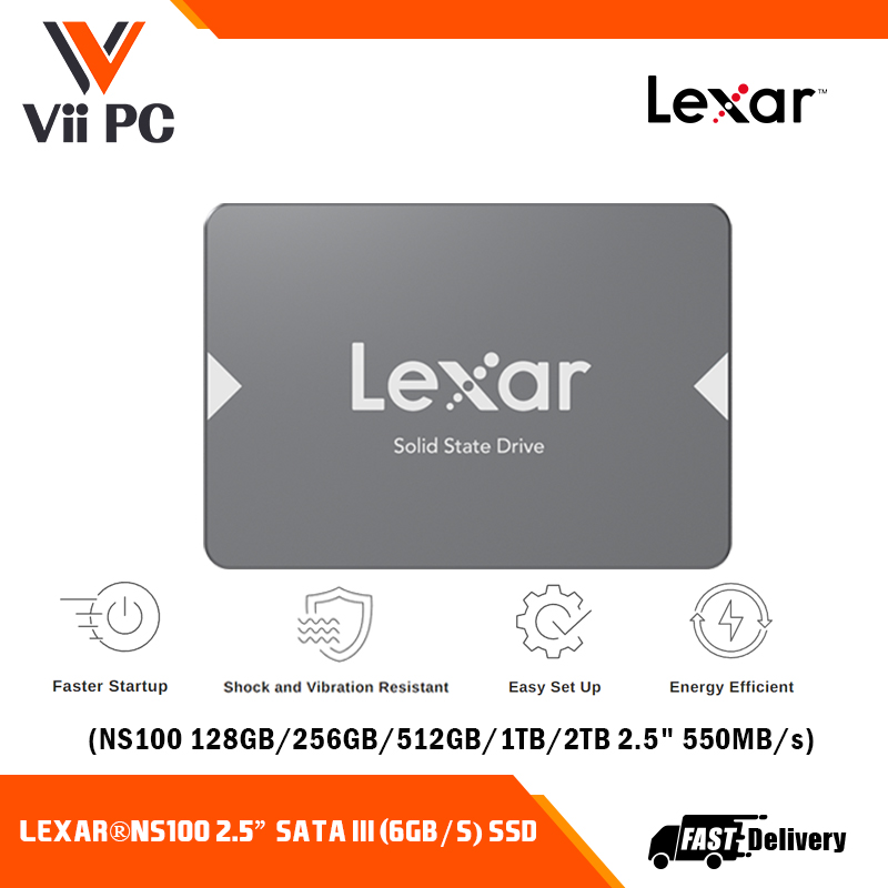 Lexar NS100 128GB/256GB/512GB/1TB/2TB 2.5 Inch SATA III Internal