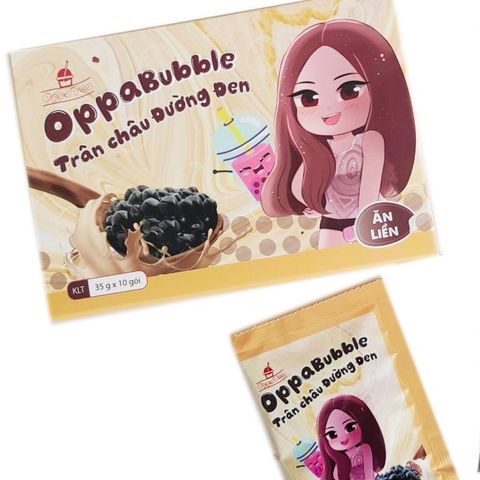 Trân Châu Oppa Bubble Ăn Liền 350gram ( 35gram * 10 Gói ) - 4 Vị