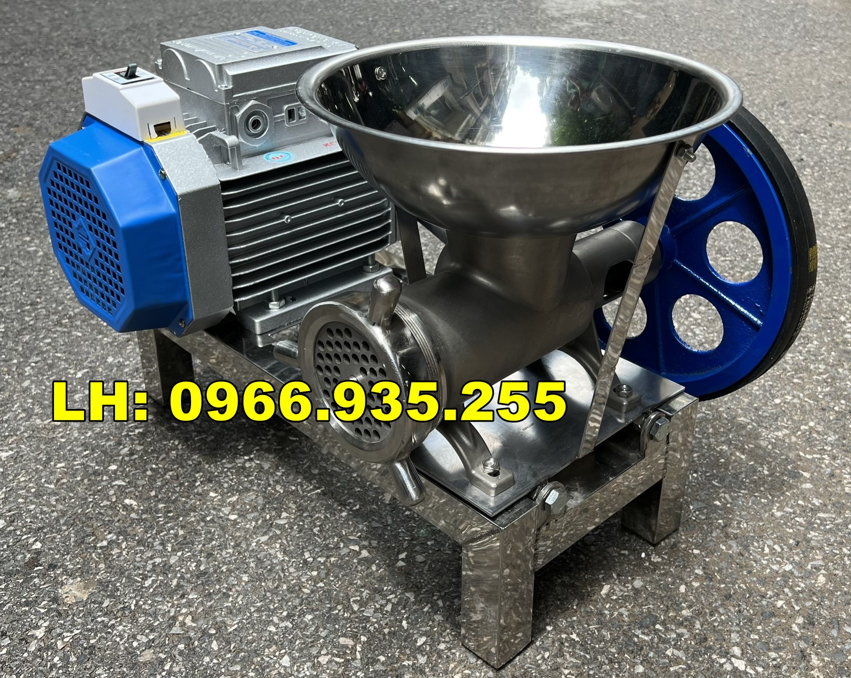 Máy đùn thịt đa năng xay xương cối 32 inox