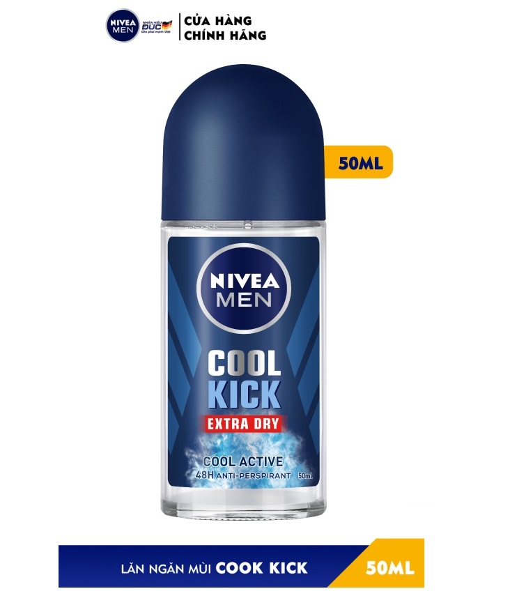 Lăn khử mùi nam nivea men 50ml deep | black & white | dry impact | silver protect | amazon | espresso | cool kick