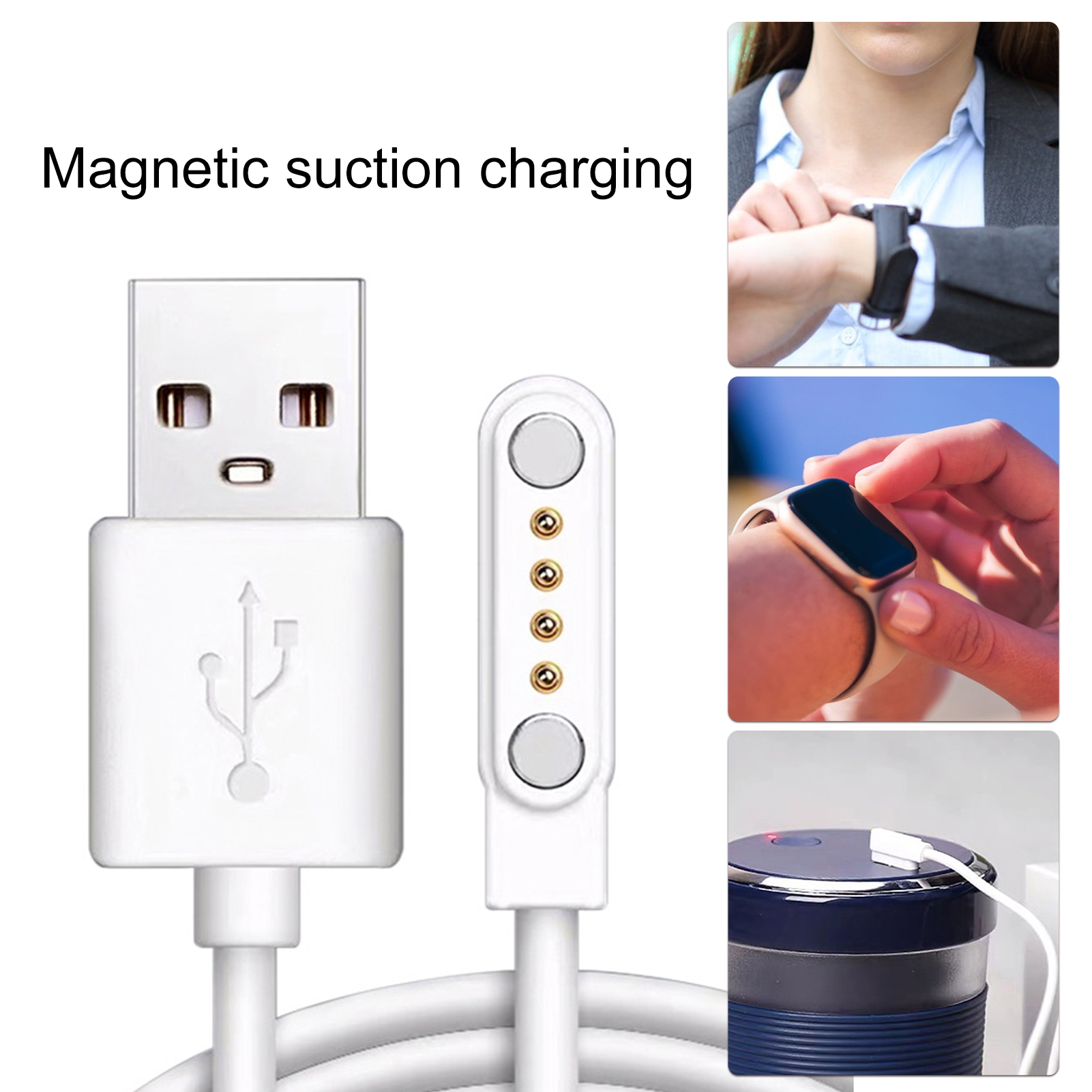 Cáp Đồng hồ thông minh USB từ sạc nhanh cáp sạc cáp sạc thông dụng 60cm