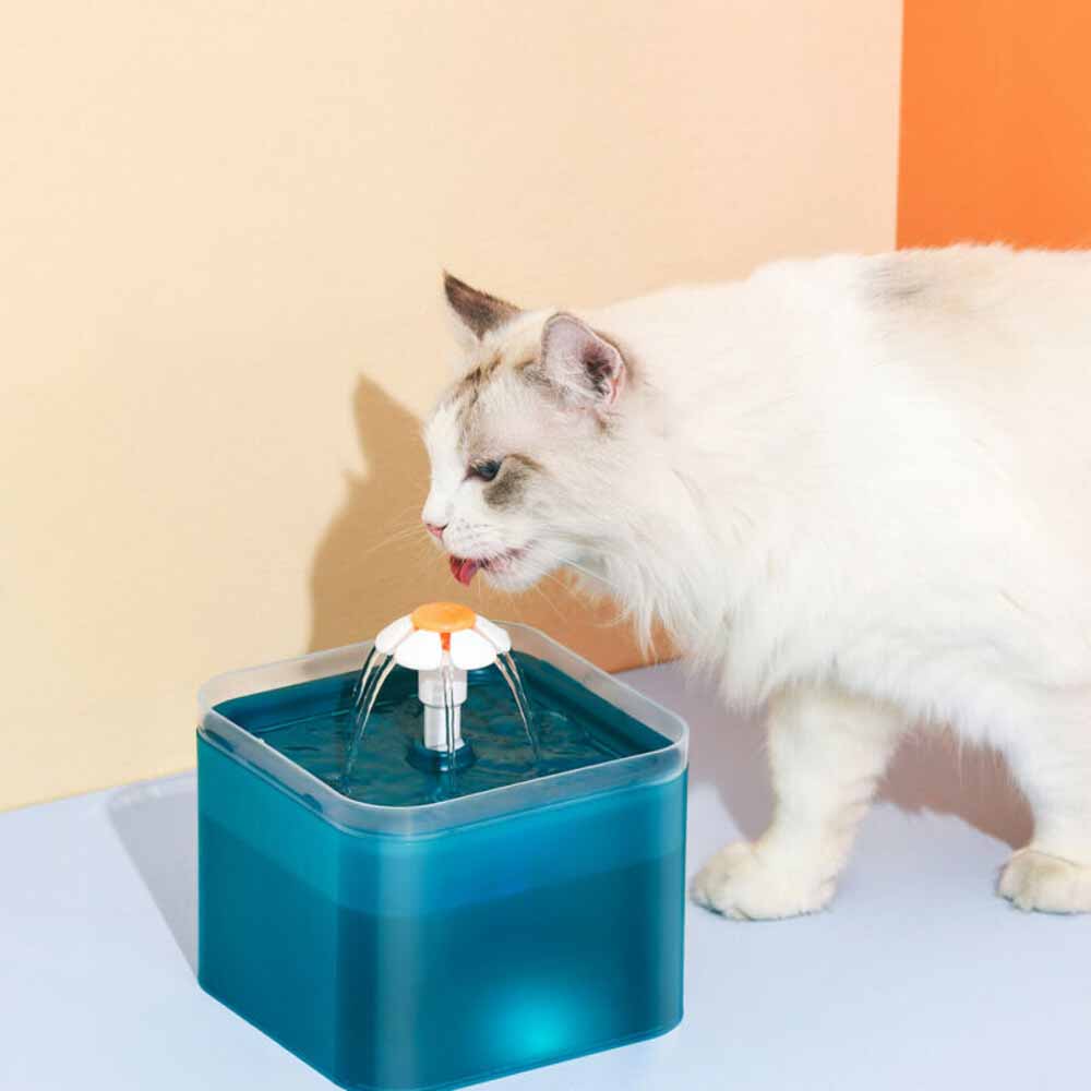 1.5L Electric LED Cat Dog Water Fountain – Automatic Pet Drinking Bowl With LED Light