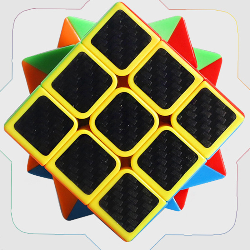 Cubopez 3x3x3 And 2*2 Carbon Fiber Sticker Cube Puzzle 3x3 Speed Cubo Magico ...