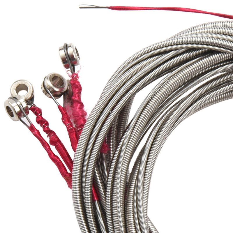 Set Of 5 Steel Strings for 5 String Bass Guitar Great Replacement Durable