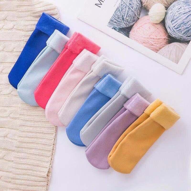 SÉT 10 ĐÔI TẤT LÓT LÔNG SIÊU ẤM CHO BÉ