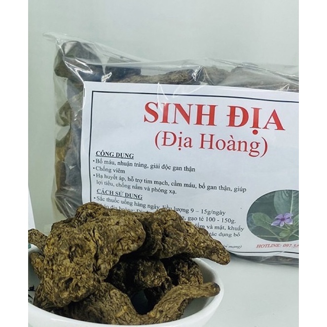 củ sinh địa khô 500gram