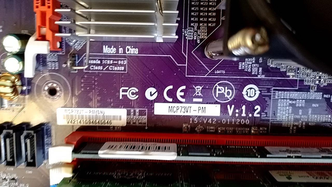 Piastra Posteriore I/O Shield Per Scheda Madre ECS MCP73VT-PM / MCP73T-AM, LGA 775 - Foto 1