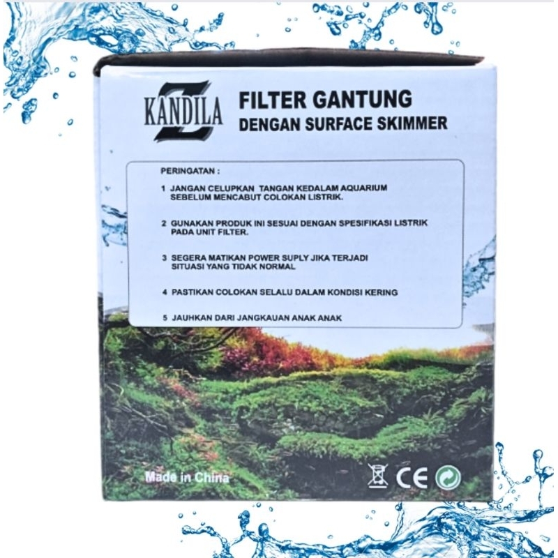 Pompa aquarium filter gantung Kandila Z 501
