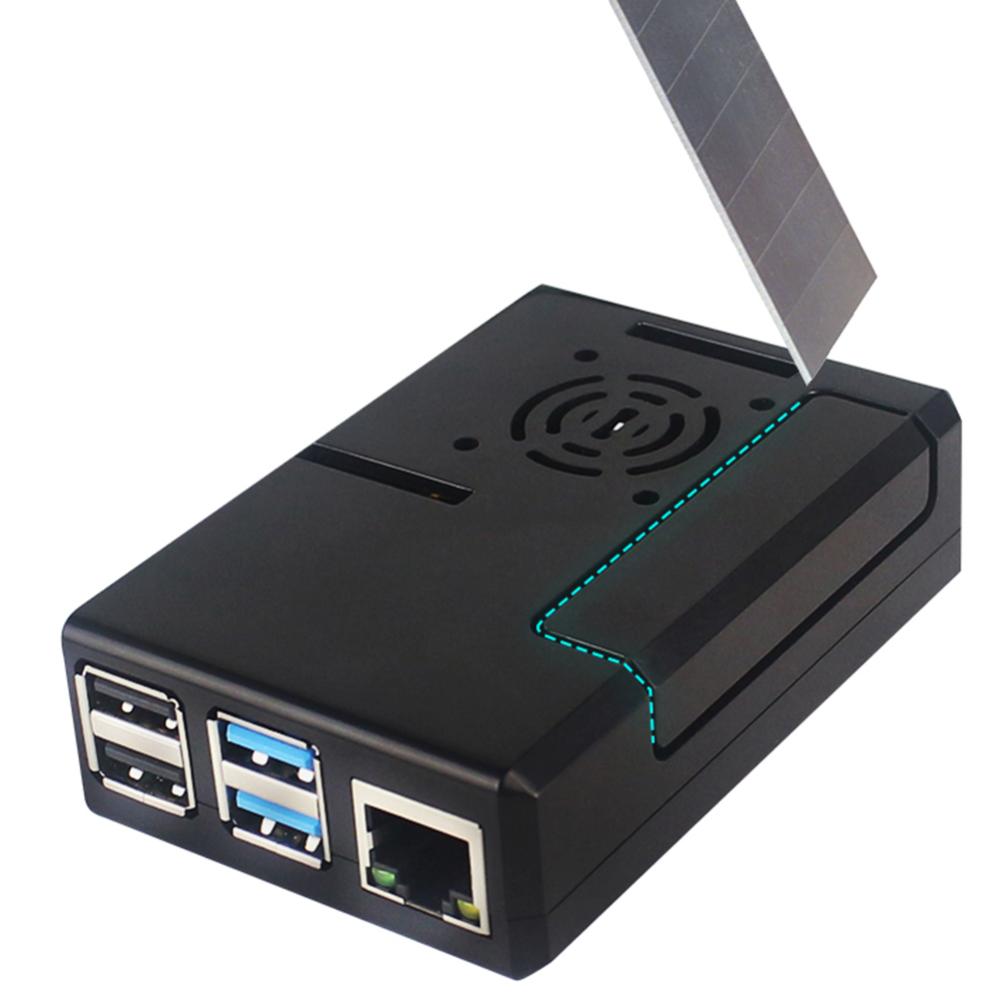 Tự làm vỏ nhựa ABS trường hợp vỏ nhà ở cho Raspberry Pi 4B bảo vệ Bìa