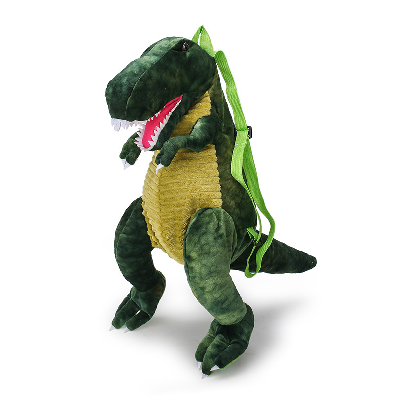 HOBIBEAR Children's New Cartoon Big Dinosaur Bag Backpack Parent-child funny plush toy Tyrannosaurus Triceratops children's bag