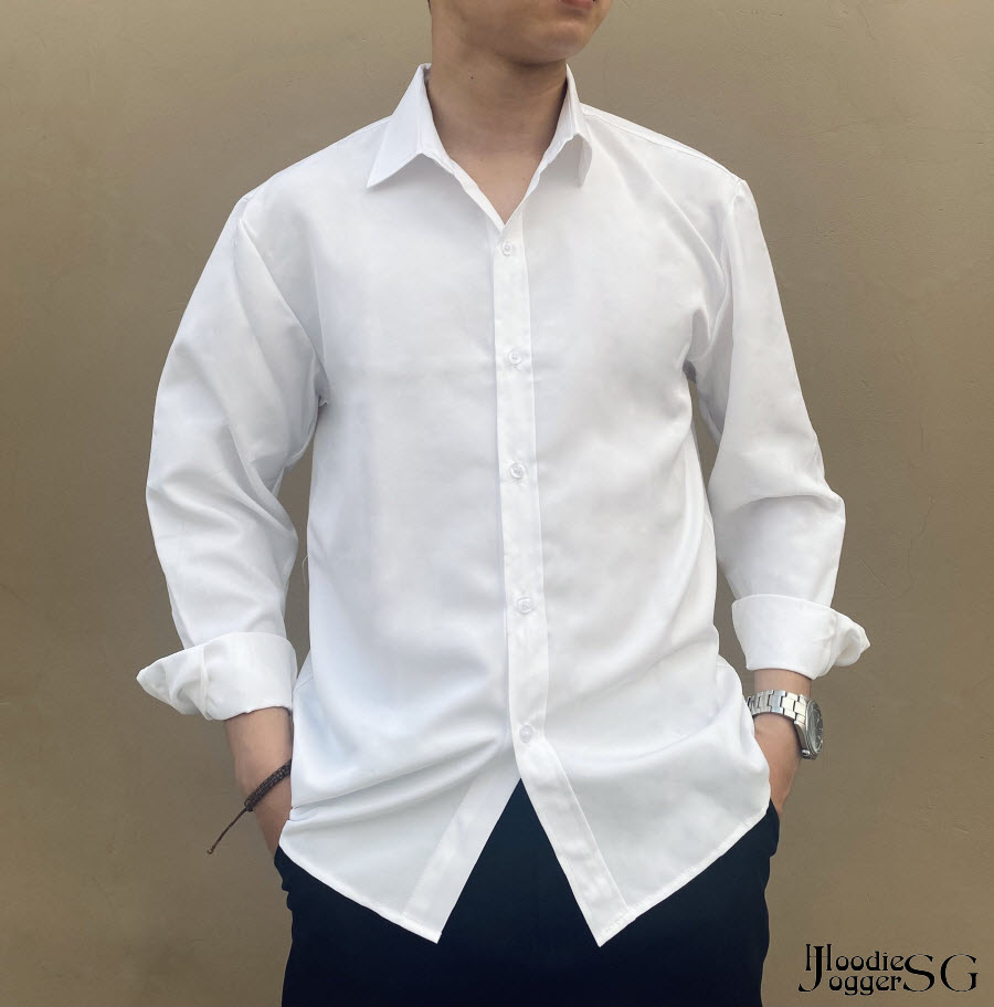 (Size Đến 6XL) Áo sơ mi lụa dài tay nam nữ, chất mát.