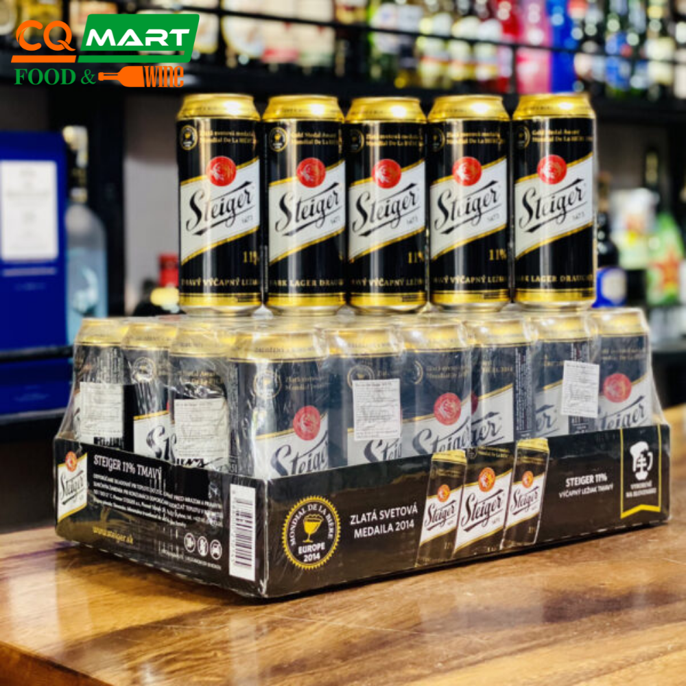 Bia Đen Steiger 4,5% Lon 500ml