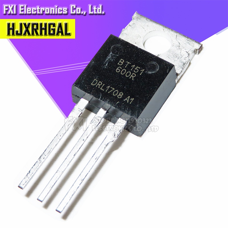 5pcs bt151-600r bt151 bt151-600 triacs rail triac to-220 new original integrated circuit