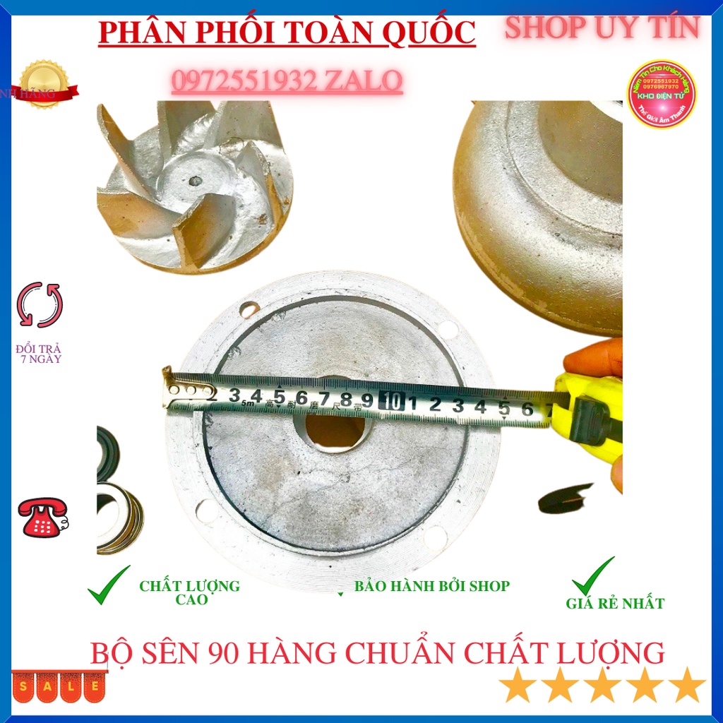 Đầu bơm ống 90mm dùng chế máy nổ động cơ điện