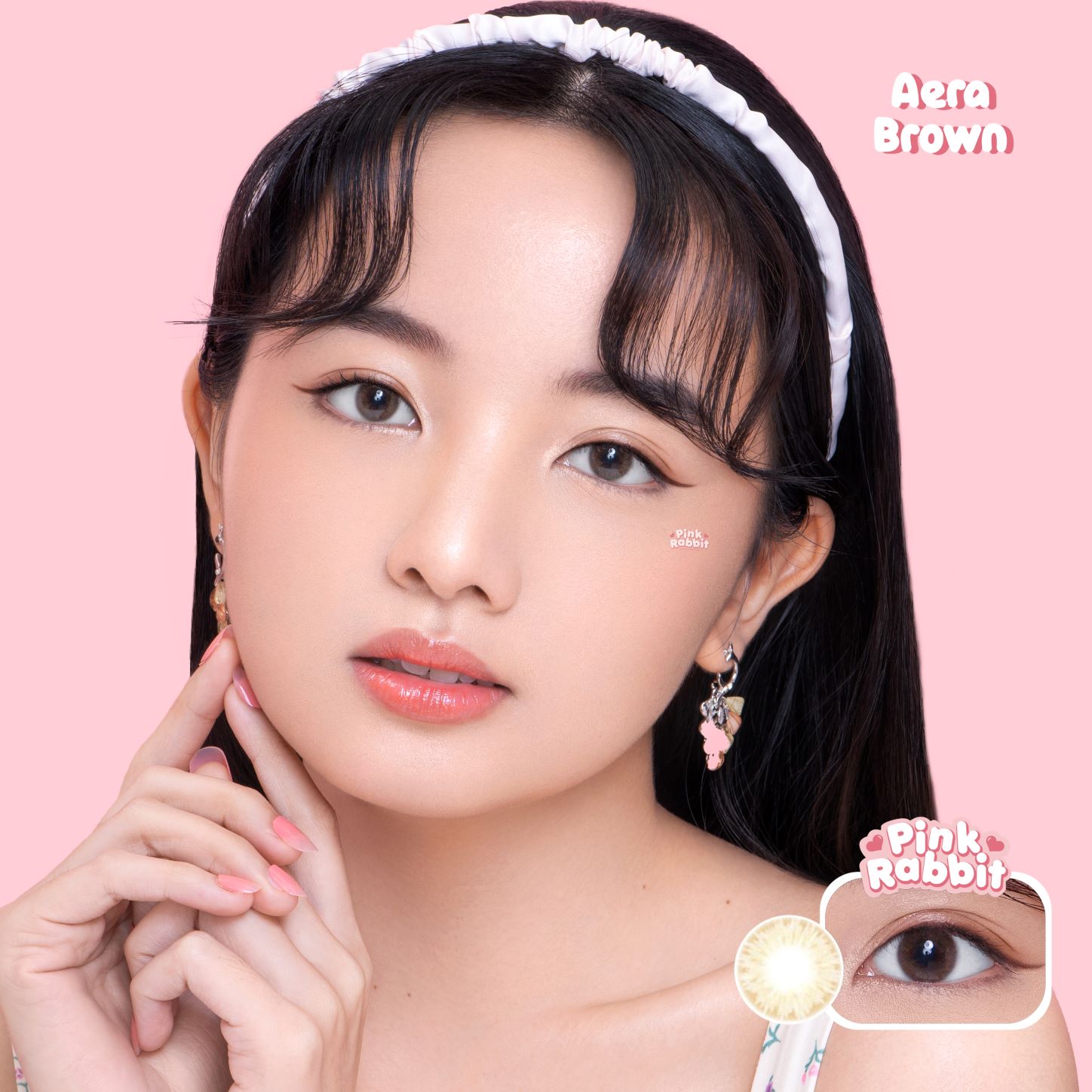 PINKRABBIT Aera Brown Normal, -0.5 s/d 10.00 | Lazada Indonesia