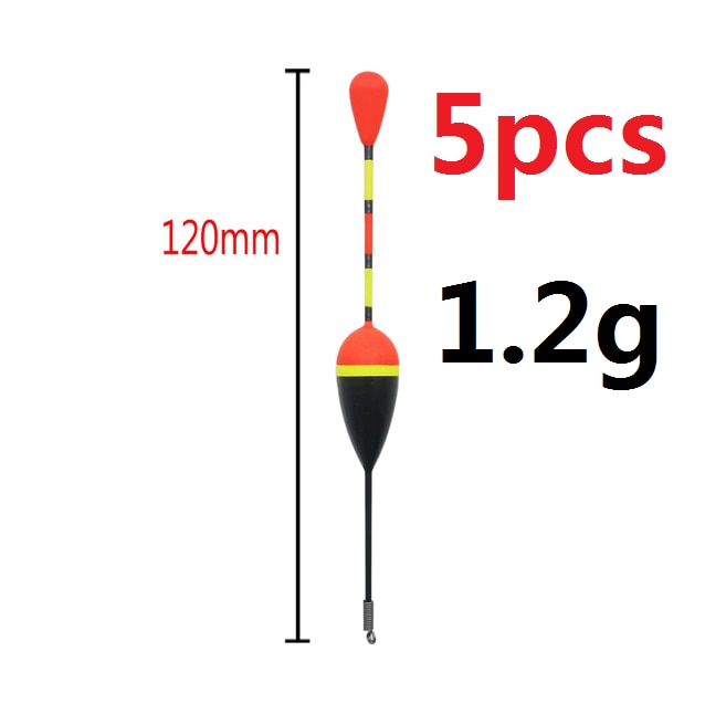 5pcs Fishing Floats Set Buoy Bobber Fishing Light Stick Floats Fluctuate  Mix Size Color float buoy For Fishing Accessories