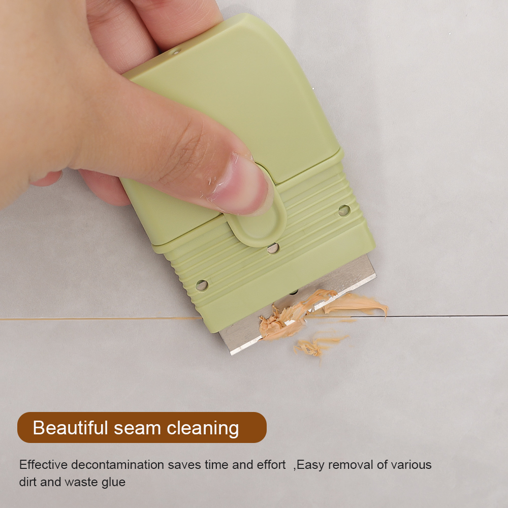 Portable Double-head Cleaning Scraper Kitchen Stove Decontamination Scraper Glass Tile Scraper Tool