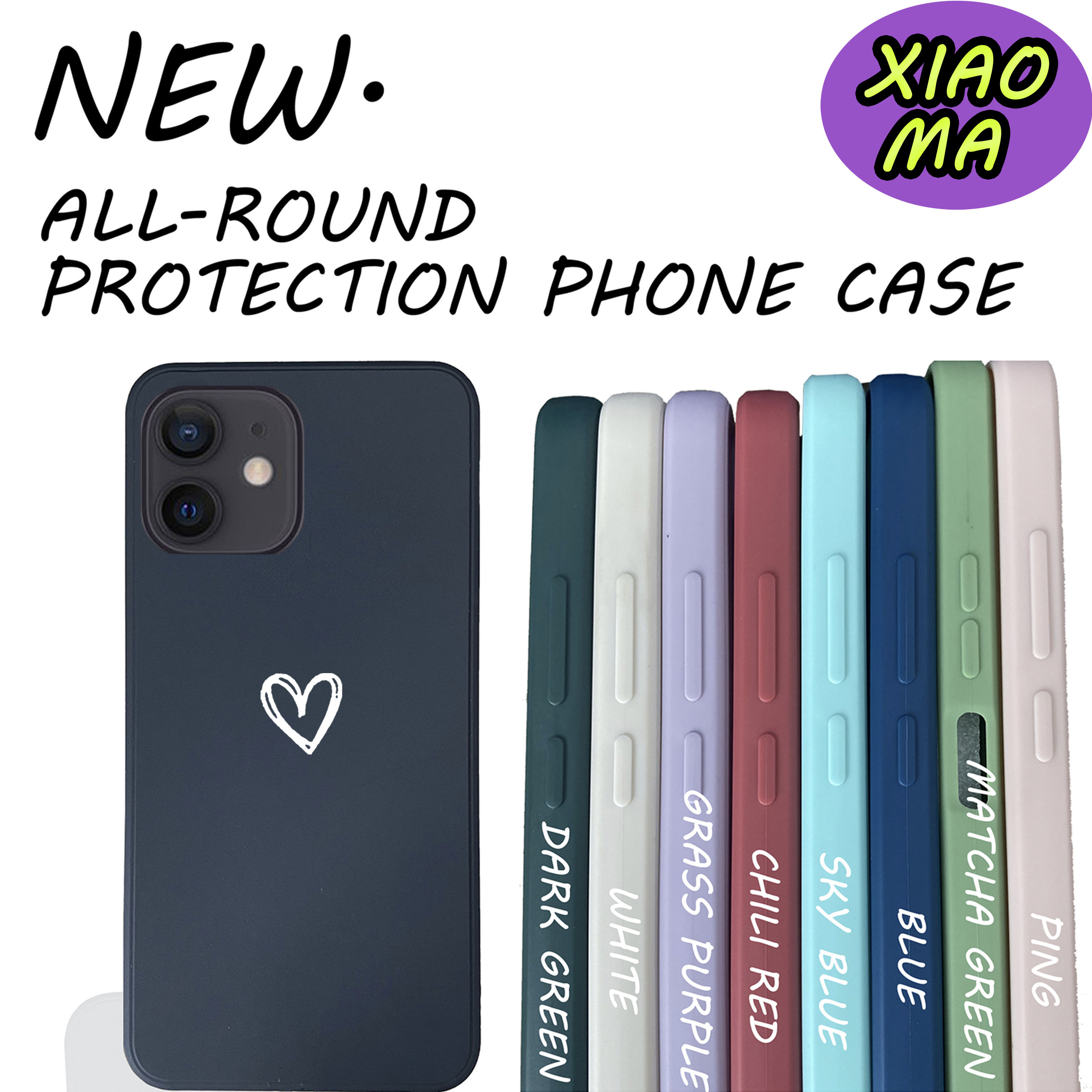 Suitable for iphone 11 11 pro 11 pro max iphone 12 12 mini 12 pro 12 pro max iphone 13 13 mini 13 pro max iphone 14 14 plus 14 pro max iphone x xr xs xs max simple white love heart phone case