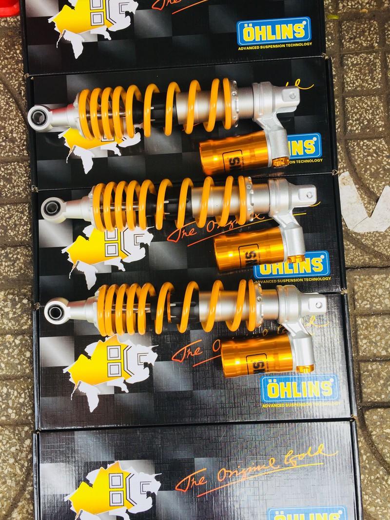 Phuộc sau Ohlins bình dầu gắn xe Vario Click Luvias