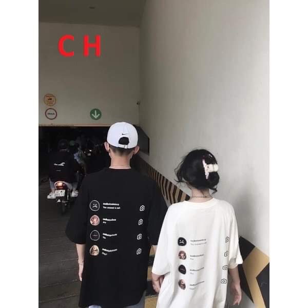 [49k] Áo thun tay lỡ cổ tròn Sadtagram