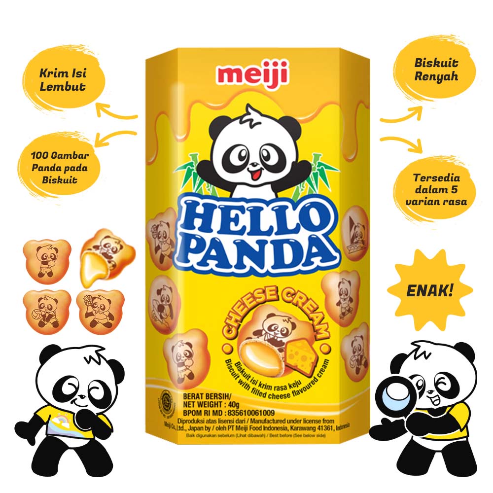 Meiji Hello Panda Cheese - 38g