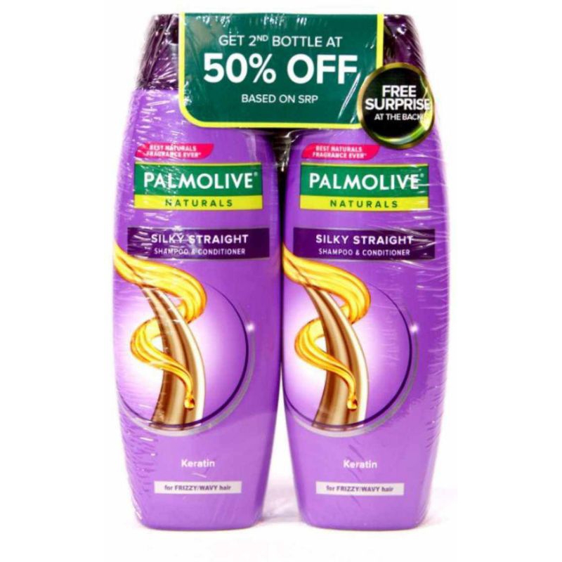 palmolive shampoo & conditioner 2 in 1 180ml (2pcs)