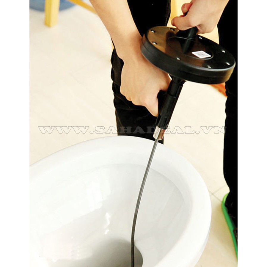 Dụng Cụ Thông Cống Dây Dài 5M Có Tay Quay.