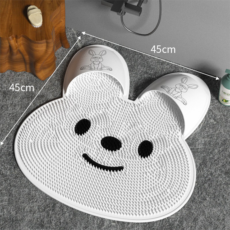 NFA Silicone foot rubbing bathroom anti-slip mat back rubbing massage mat bath foot washing dead skin shower room floor mat