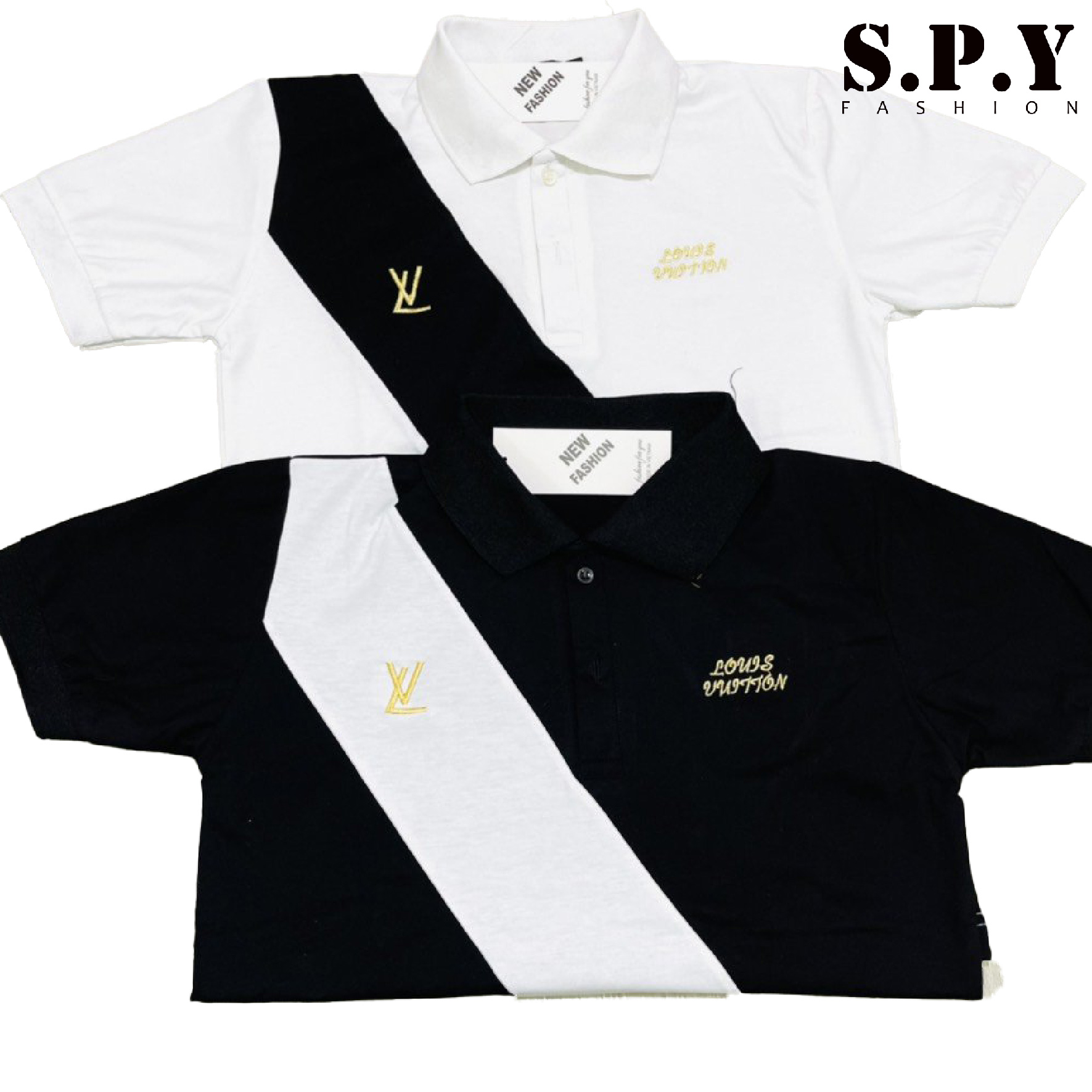 ( HỖ TRỢ TIỀN SHIP ) áo thun polo nam in_ thêu logo LV kiểu mẫu mới đẹp vải mềm mát 100% cotton SPY FASHION T34
