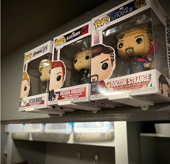 Wall Mount Funko box Simple Figure Display Shelf Easy to mount, lowcost way to display your