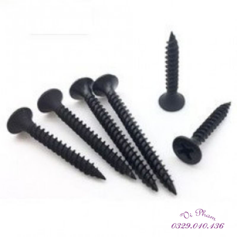 [Bịch 100g] Đinh vít đen dài 5cm bắn(bắt) thạch cao, đinh vít gỗ
