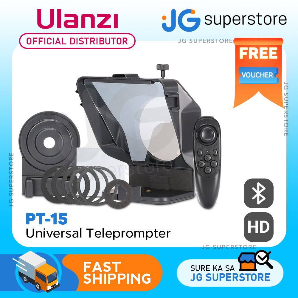 Ulanzi PT15 Universal Teleprompter for Smartphones & DSLR Cameras Perfect use for Video