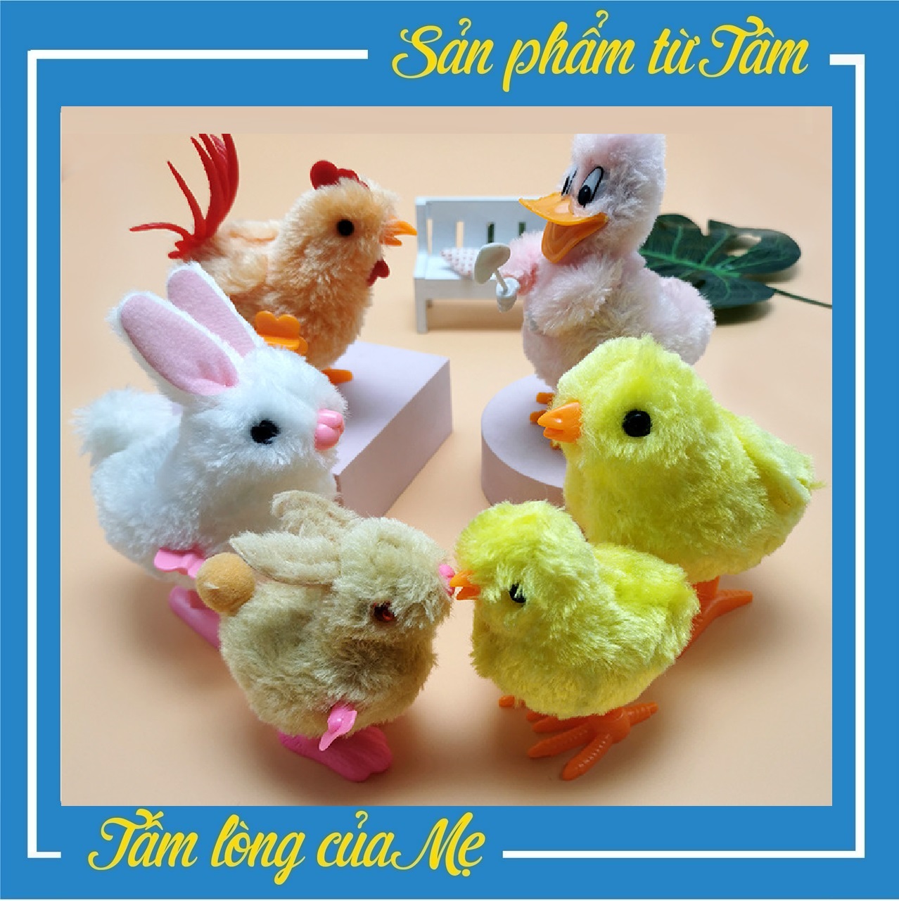 Đồ Chơi Gà Bông Chạy Cót Cho Bé - Đồ Chơi Gà Con Độc Đáo