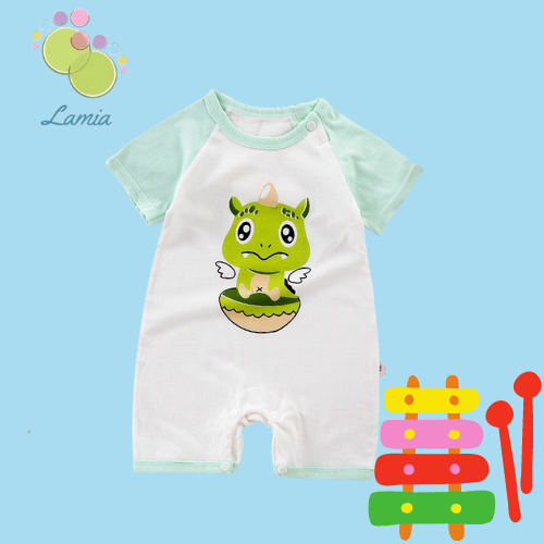 Body Cộc Tay Đáp Đũng Hè Cho Bé Sơ Sinh