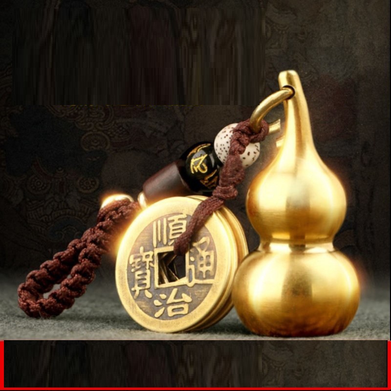 Hồ Lô bằng Đồng -Móc khoá Hồ Lô phụ kiện