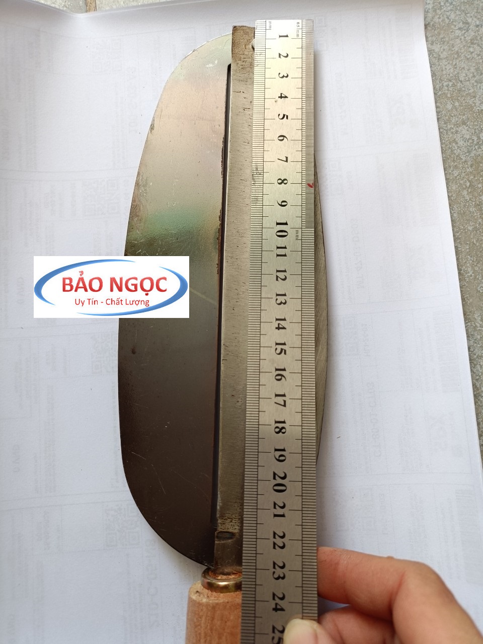Dao bào hoa chuối, rau củ dao thái đa sỹ rèn từ thép nhíp xe, Cán gỗ chắc chắn