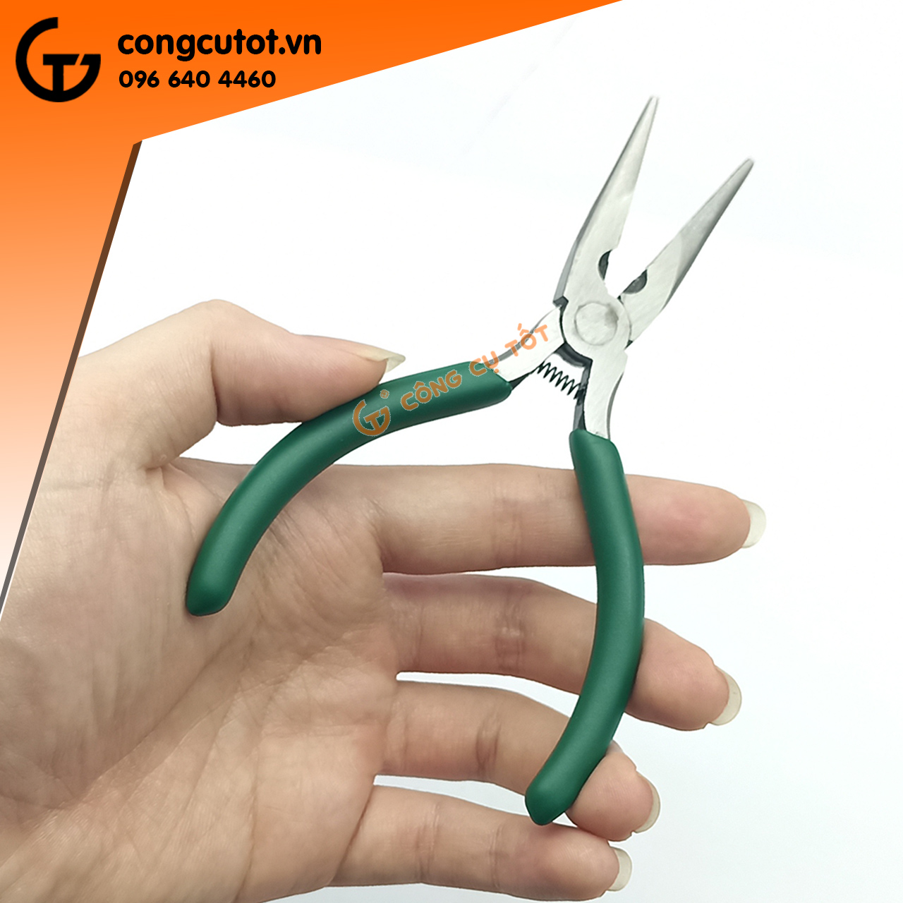 Kìm mỏ nhọn mini Berrylion 5inch 125mm