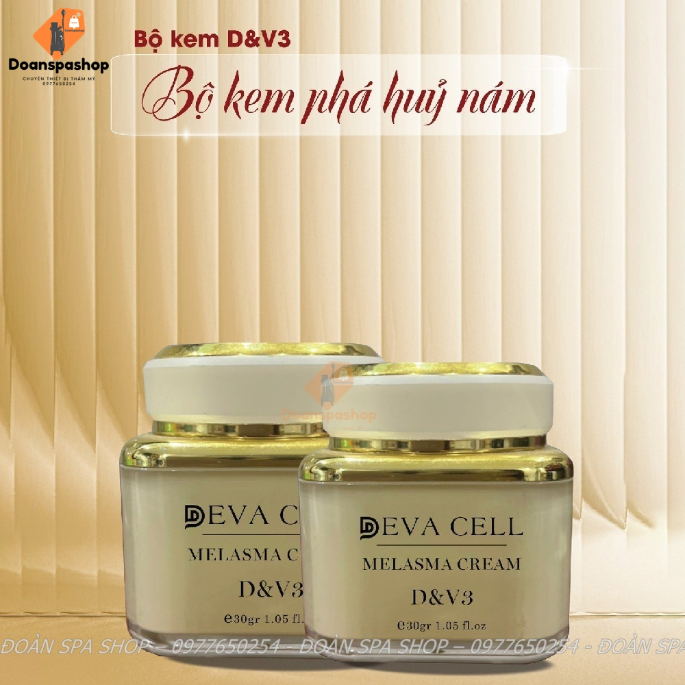 Bộ Kem Phá Hủy Nám D&V3 Deva Cell