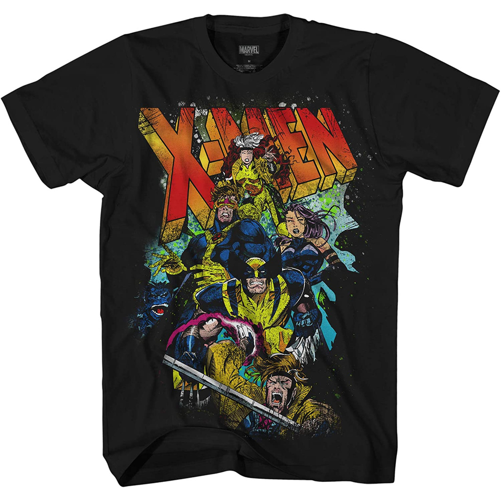 Marvel X-Men 90's Team Breakout Comics Officially Licensed Adult T Shirt